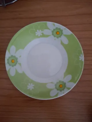 Juego de café tazas y platos floral