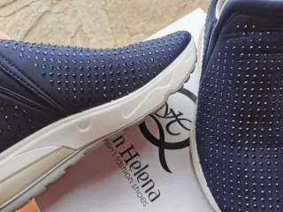 Scarpe donna slip-on con strass