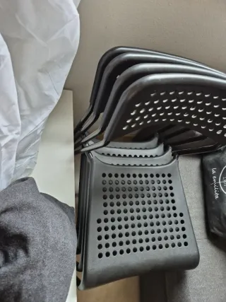 Pack 4 Sillas Negras de Plástico