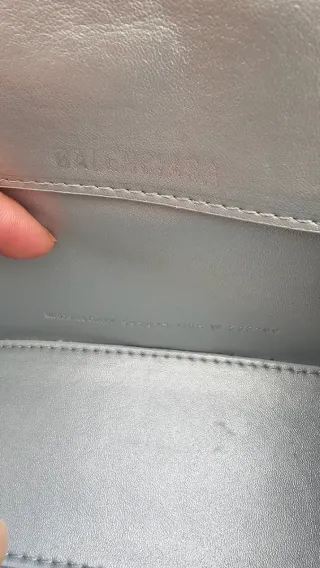 Borsa Balenciaga Argento Effetto Coccodrillo