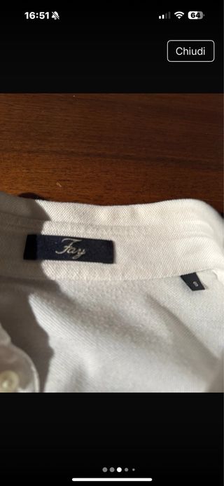 Camicia Fay Bianca Uomo Taglia S