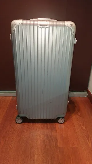 Maleta grande plateada