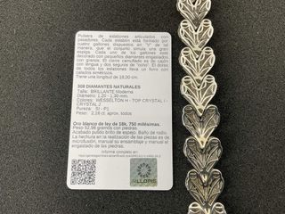 pulsera oro 18k con diamante