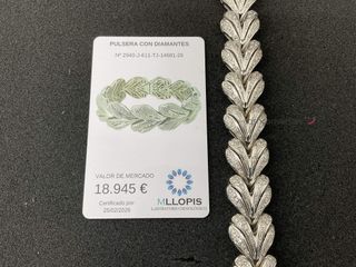 pulsera oro 18k con diamante
