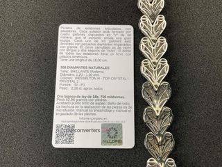 pulsera oro 18k con diamante