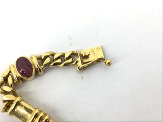 pulsera oro 18k con piedra
