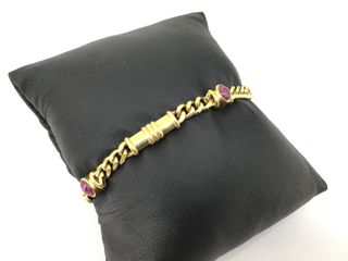 pulsera oro 18k con piedra