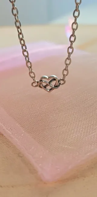 Charm Cadena de Seguridad | Corazón infinito