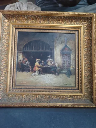 Cuadro Erick el Belga - Escena de interior