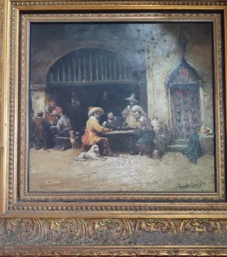 Cuadro Erick el Belga - Escena de interior