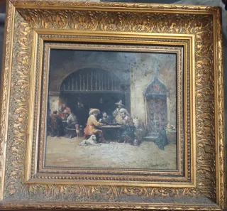 Cuadro Erick el Belga - Escena de interior