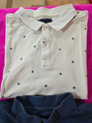 Lote 4 polos hombre XXL con estampado