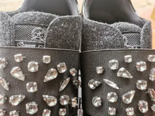 Scarpe donna slip-on con strass