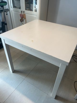Mesa comedor extensible Ikea blanca
