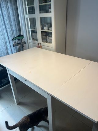 Mesa comedor extensible Ikea blanca