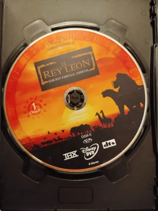 El Rey León DVD. SIN CARÁTULA.