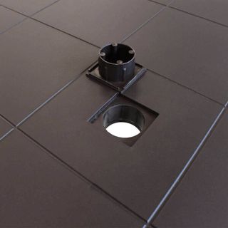 Tavolo da Esterno Quadrato in Similrattan Marrone