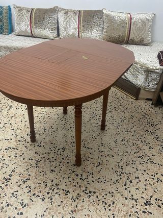 Mesa redonda extensible madera