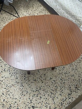 Mesa redonda extensible madera