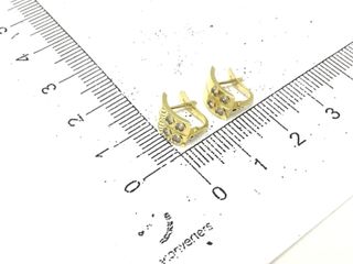 pendientes oro 18k con circonita