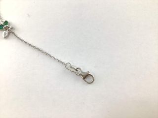 pulsera plata 925mm con piedra con circonita