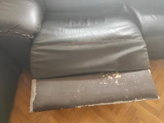 SE REGALA: Sofá 3+2 Marrón Piel