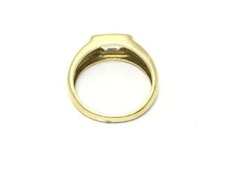 anillo oro 18k con piedra con circonita