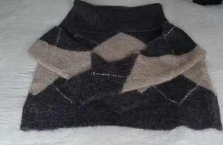 Jersey cuello barco estampado rombos