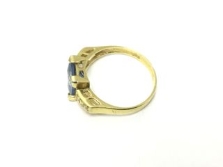 sortija oro 18k con piedra con circonita