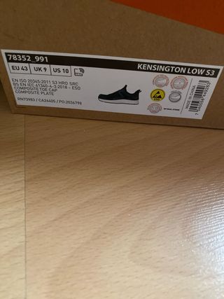 Zapatos seguridad Helly Hansen T.43. Nuevo