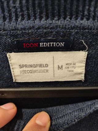 Jersey Springfield Raya Azul Talla M