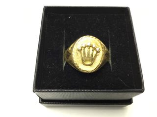 sello oro 18k con circonita
