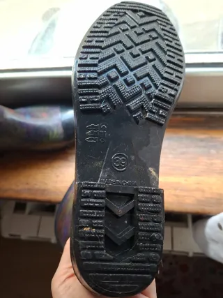 Botas de goma con flores