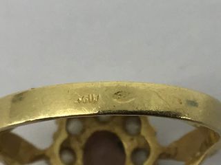 sortija oro 18k con piedra