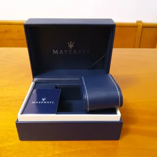 Scatola porta orologio Maserati blu