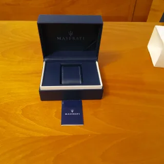 Scatola porta orologio Maserati blu
