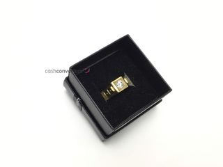 anillo oro 18k con piedra con circonita