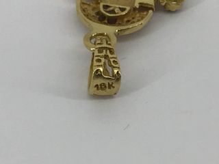 colgante oro 18k con piedra