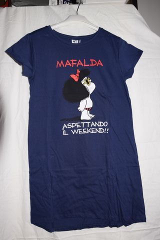 Maglietta Maxi Mafalda Blu