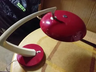 Lámpara de mesa Fase roja y blanca