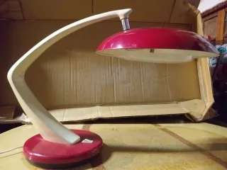 Lámpara de mesa Fase roja y blanca