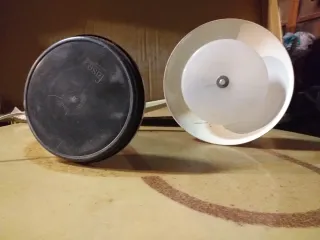 Lámpara de mesa Fase roja y blanca