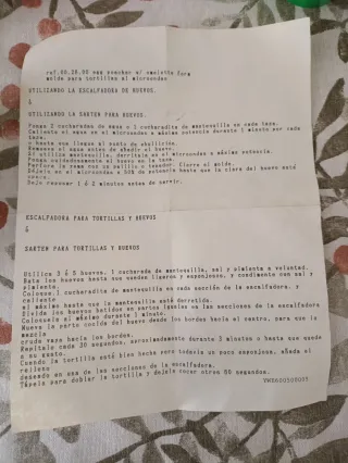 Molde Tortilla Microondas Plástico Blanco