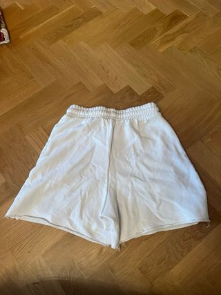 Pantalones cortos blancos chandal