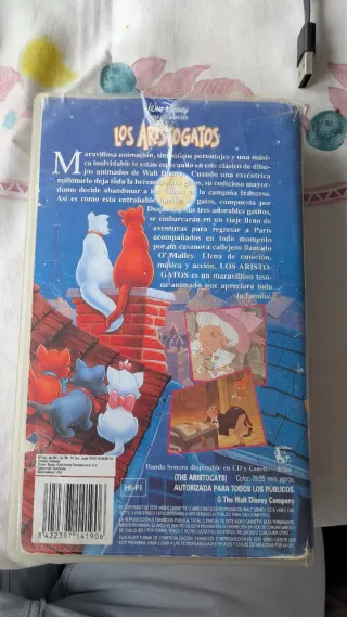 Los Aristogatos VHS Clásicos Disney Español
