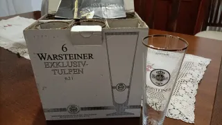 6 Copas, 12 Vasos Warsteiner Cristal