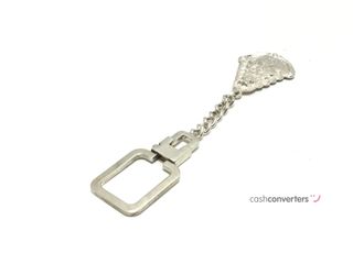 bisuteria llavero v rocio plata