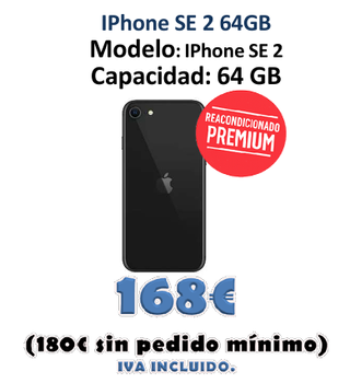 iPhone SE 2 64GB Reacondicionado Premium