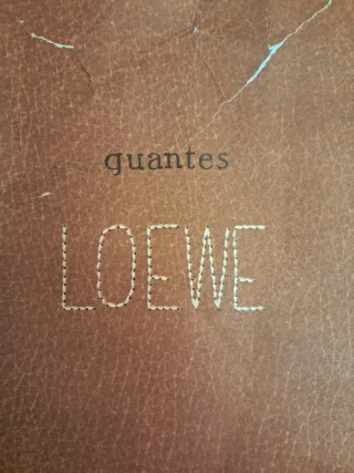 Guantes piel Loewe Vintage Blanco roto. A estrenar