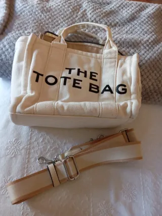 Bolsa Tote Bag Bege Pequena